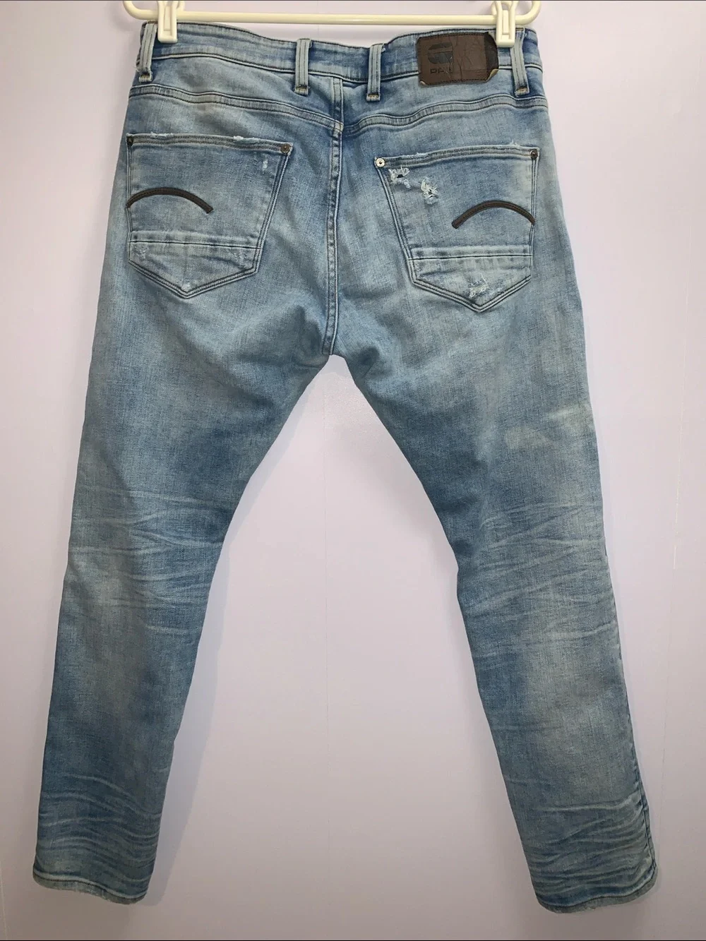 G-Star Raw Revend Skinny Distressed Jeans 34x30